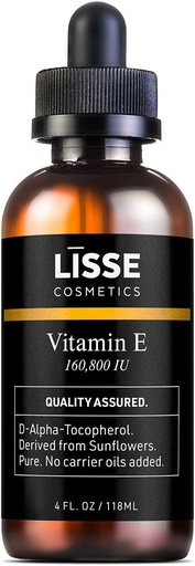 [BRSW2ZYDO56W2FD2] Lisse Pure Concentrated Vitamin E Oil - 160,800 IU - No Carrier Oils Added - D-Alpha-Tocopherol