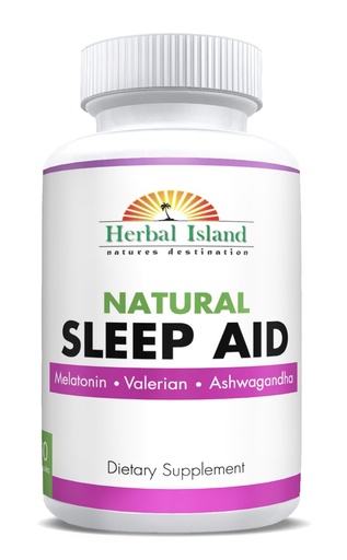 [BRSROCTQOQFB63D3] Generic Sleep Aid - 60 Capsules - All Natural Formula, 1 Count (Pack of 1)