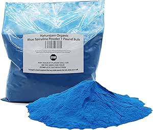 [BRSROAIFBAHBADY2] Naturejam Organic Blue Spirulina Powder 1 Pound Bulk-Premium Culinary Grade for Smoothies
