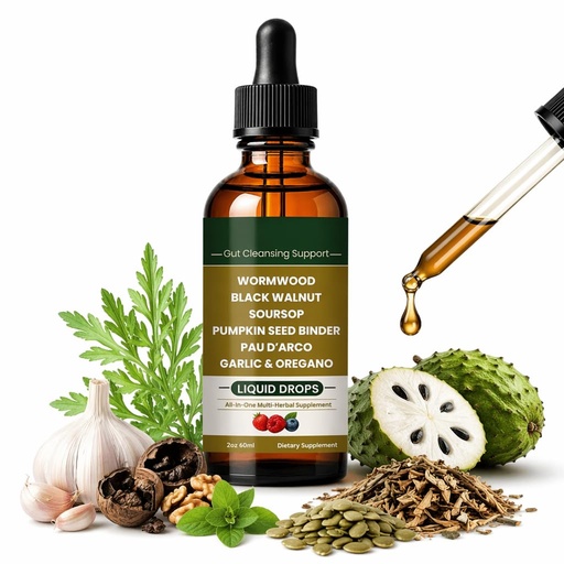 [BRSRYZL2CEBB4F3F] Lumvelle Wild Harvested Wormwood Herbal Drops, Alcohol-Free Gut Cleanse Supplement, Botanical Liquid Extract that Supports Digestive Balance & Gut Wellness. (1pcs)