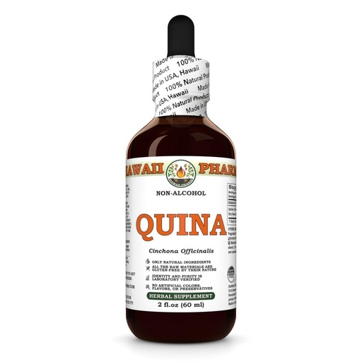 [BRSRABIFCIAWC3TP] Quina (Cinchona Officinalis) Dry Bark Glycerite, All Natural, Vegan, Lab Tested Alcohol-Free Liquid Extract - 2 fl.oz