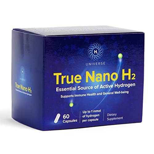 [BRSRA237DIBGACAZ] True Nano H2 Plus by H2 Universe| Molecular Hydrogen with Active Hydrogen Nanobubbles | Boosts Energy, Powerful Antioxidant | 60 Capsules