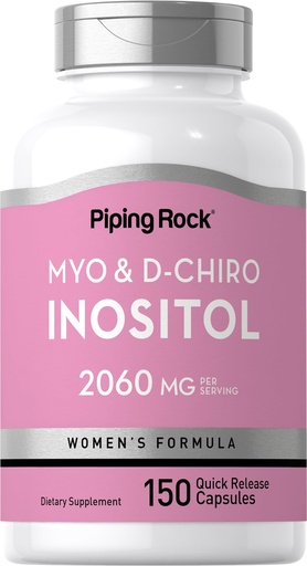 [BRSRMHD5B4NQYDT2] Piping Rock Myo-Inositol & D-Chiro Inositol Supplement | 150 Capsules | Complex Formula for Women | Non-GMO, Gluten Free