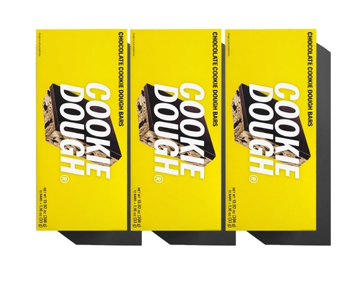 [BRSRMHT2PIFBQ3TP] Mid-Day Squares Cookie Dough Protein Chocolate Bars, 1.16 Oz each, 3 Packs (36 Squares) | Made with Real Chocolate, 6g Plant Protein, 4g Fiber, Gluten Free, Plant-Based