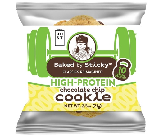 [BRSREFI3CQJWKE3F] Baked by Sticky Protein Chocolate Chip Cookie (Dozen)