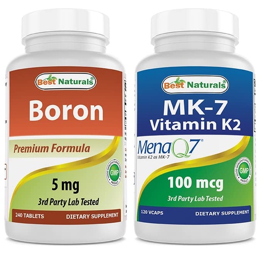 [BRSRMBT4OYBQMAA6] Boron 5 mg & MK-7 Vitamin K2 100 mcg