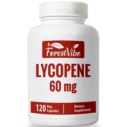 [BRSREAD5DEMBSH3L] Lycopene Supplement for Men 60mg, Natural Carotenoid Complex from Tomato Extract Powder, 120 Vegan Capsules, 4 Month Supply, Non-GMO and Gluten Free Lycopene for Men & Women
