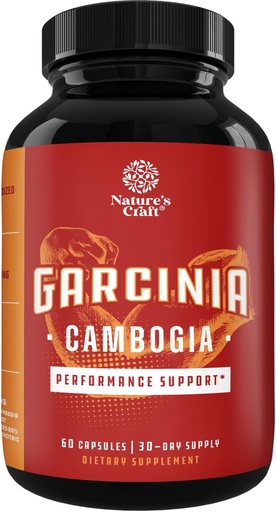 [BRSWKYD2OYPQEGTM] 60% HCA Pure Garcinia Cambogia Extractor - Blocs Carb A absorció - suprimeix l'Appetit - Burns Fat - Pesos Natural for Men i Dones 60 Capules - 30 Servings