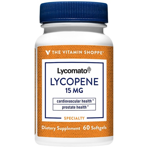 [BRSRMCQYOAFR63DK] The Vitamin Shoppe Lycopene 15MG, Antioxidant that Supports Cardiovascular, (60 Softgels)