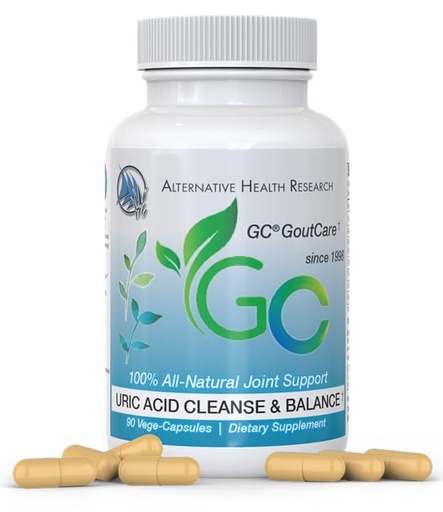 [BRSRMCQQDIFREDT3] GC® GoutCare: Uric Acid Control | Uric Acid Prevention | Joint Health Supplement | Joint Relief | with Turmeric, Celery Seed Extract, Milk Thistle and More | 90 Capsules per Bottle | Non-GMO