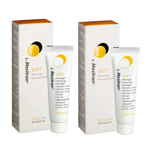 [BRSWGCQHCEHGACT5] Medical Grade Honey Wound Gel Healing Ointment for Scars Abrasions Burn Hypoallergenic & Soothing Properties for Acute and Superficial Wounds for Elderly & Adults (2 Tubes of 0.5oz)