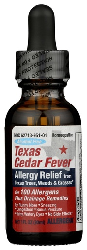[BRSWECTRDIBGO3IZ] PROGENA- Allergena Texas Cedar Fever (1 FL Ounce)