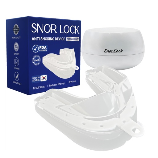 [BRSRYZA3BANA2HTU] Anti Snoring Mouth Guard: FDA Cleared Stop Snoring Device for Better Sleep - Modable and Fit for All Mouth Size & Portable Mouthpiece – Made in Korea -1 Count(Pack of 1)