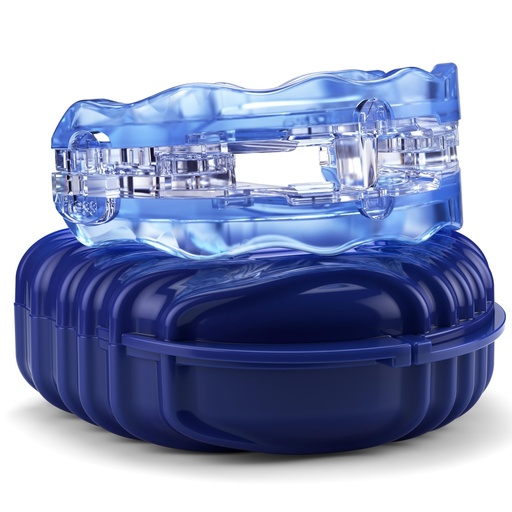 [BRSRAEI5BF4BAEQ6] SilentZPro (BlueTech)– USA Designed & FDA-Cleared Anti Snoring Mouthguard – Fully Adjustable Anti Snore Mouthpiece with Patented Design for a Silent Night`s Sleep, Medium