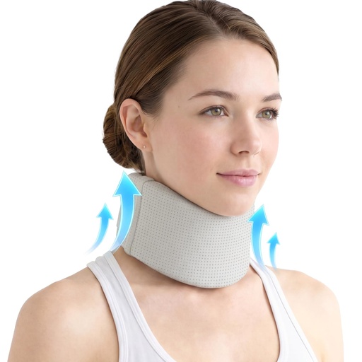 [BRSRYEL5OQMWGD37] Ice Silk Neck Brace - Soft,Breathable Adjustable Cervical Collar for Pain Relief & Posture Correction - Anti-Snoring Support for Comfortable Sleep - Ideal for Office Workers Rest