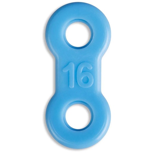 [BRSRAAQ7C4CA4ELO] 10 Pack: Replacement Straps for Anti-Snoring Appliance, 100% Latex Free Straps, EMA Compatible Straps, 13mm to 21mm (Blue (Firm), 16mm)