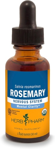 [BRSWIY3ZAYDR4CD2] Herb Pharm certificado Rosemary orgânico extrato líquido, 1 Fl Oz (Packaging May Vary)