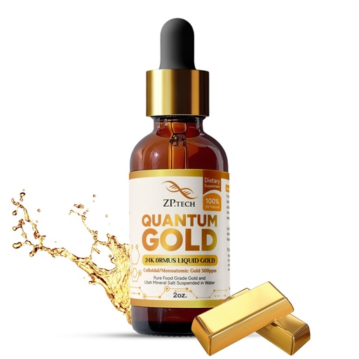 [BRSREEAQO4FRMGQ2] Quantum Gold | Liquid Ormus Monoatomic 24K Gold Supplement Drops for Pineal Gland Activation, Lucid Dreaming & Higher Energy Alignment | 2oz.