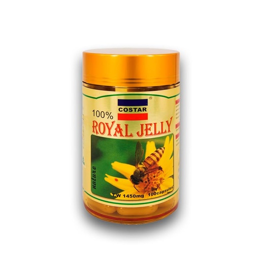 [BRSRGYYRDFYGCCTD] Costar Royal Jelly Supplement 1450mg – 100 Capsules – Rich in Nutrients for Vitality and Well-Being – Made in Australia