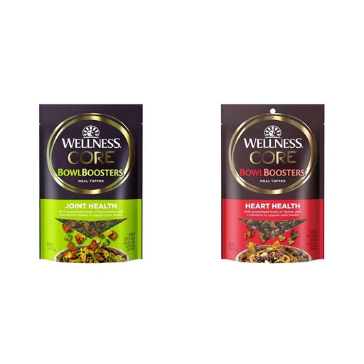 [BRSRMBA6OIMWGYI2] Bundle of Wellness CORE Bowl Boosters Joint Health & Heart Health Dog Food Topper, 4 Ounce Bag