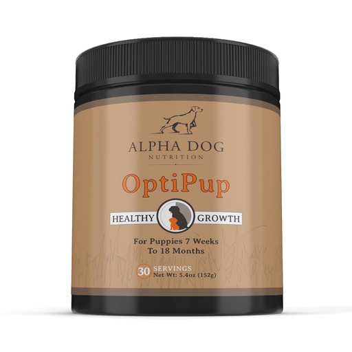 [BRSROA35BEBAKETJ] OptiPup All-in-1 Puppy Multivitamin by Alpha Dog Nutrition | Contains 31 Superfoods, Probiotics and Prebiotics, Digestive Support, Skin & Immune Health, Optimum Growth, 30 Servings