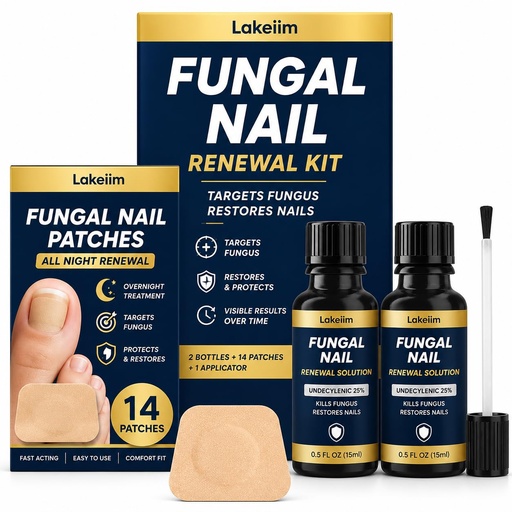 [BRSRY2TROVYA4AD5] Toenail Fungus Treatment Extra Strength: 25% Undecylenic Acid & Tea Tree Oil - Helps Improve the Appearance of Yellow, Thick & Brittle Toenails and Fingernails - 2 Bottles with 14 Patches