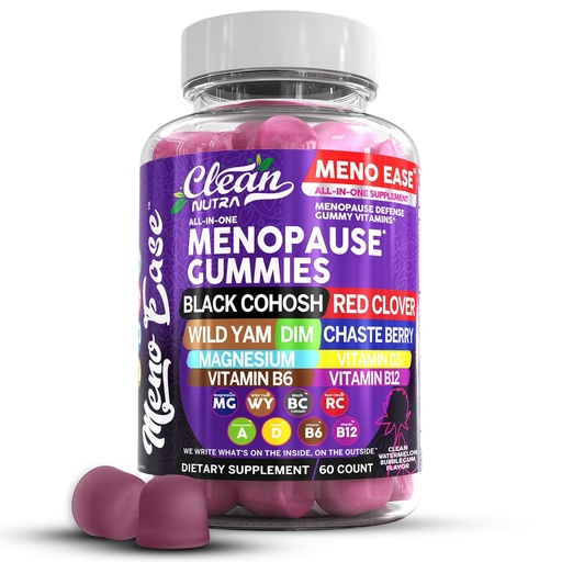 [BRSRAFAECEFQ2FIZ] Menopause Supplement for Women Gummies with Black Cohosh, Wild Yam, DIM, Magnesium, Red Clover Chasteberry for Hormone Balance Relief Night Sweats Mood Plus Bergamot, Vitamin D3, Vitamin B6 B12