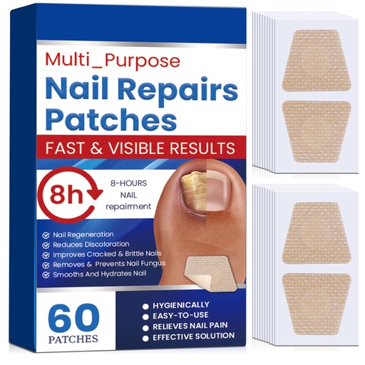 [BRSRGCYNPJYWAFDF] Fungal Nail Patches 60 Pcs,Upgraded Toe Nail Fungus Treatments | Nail Fungus Treatment Extra Strength,Toenail Fungus Treatment with Hydrogel for Overnight Repair Nail Fungus Patches