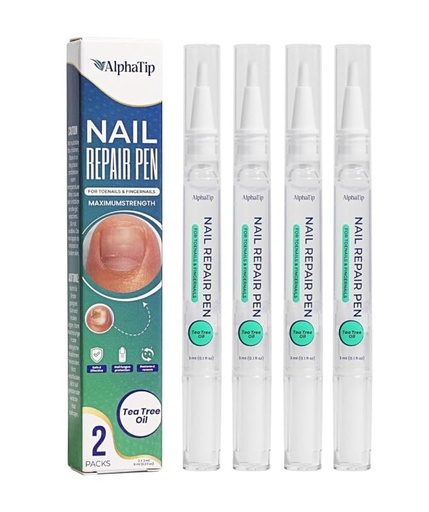 [BRSRGEIQBN4AGCY4] Nail Fungus Treatment Pen, Nail Repair and Care Solution for Damaged, Brittle Nails – Gentle Botanical Formula, Easy Twist Pen – 2 Packs × 2 (4 Pens Total)