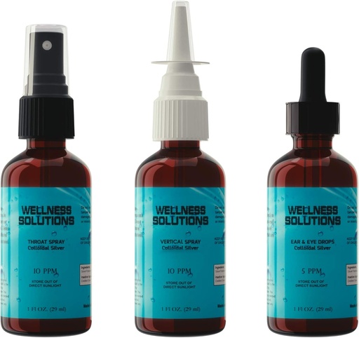 [BRSWYH33OAAWA3IZ] Colloidal Silver - Combo Pack - Gluten Free - Vegan