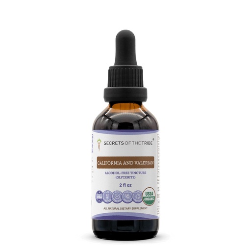 [BRSRACQ2OUPAGFDV] California and Valerian USDA Organic | Alcohol-Free Extract, Herbal Drops | Made from 100% Certified Organic California Poppy (Eschscholzia californica), Valerian Root (Valeriana officinalis) (2 oz)