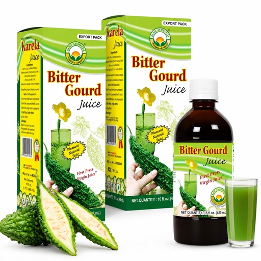 [BRSWKHQRA55REYDK] Basic Ayurveda Bitter Gourd (Karela) Juice (Pack of 2) | 16.23 Fl Oz (480ml) | Natural Bitter Melon Juice | Plant Based Ayurvedic Herbal Drink | for Liver Health, Digestion & Immunity