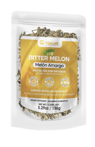 [BRSRGYITAUNQY3A7] VitaLael Melon Amargo - Bitter Melon Tea (Momordica charantia) – Antioxidant & Daily Wellness Support – Herbal Infusion, 5.29 oz (150g)