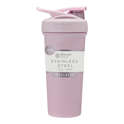 [BRSRAAQDBN5R4FIY] BlenderBottle Sport Sleek Stainless Steel Shaker Bottle 25 oz Stripes