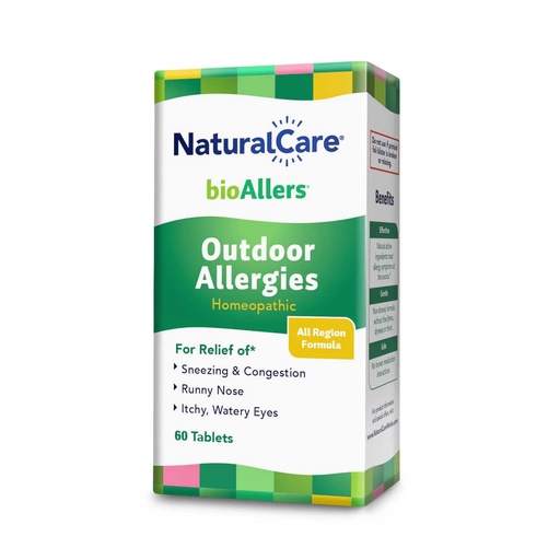[BRSWI2T7PIPRC33K] bioAllers NaturalCare Outdoor Allergies Homeopathic Tablets, 60ct | May Provide Support Through Sinus Congestion, Sneezing & Runny Nose, Itchy, Watery Eyes