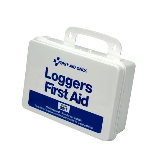 [BRSWI2YBCIDAC2TK] First Aid Only 5217 25-Person Weatherproof Plastic Forestry Loggers First Aid Kit, 66 Pieces