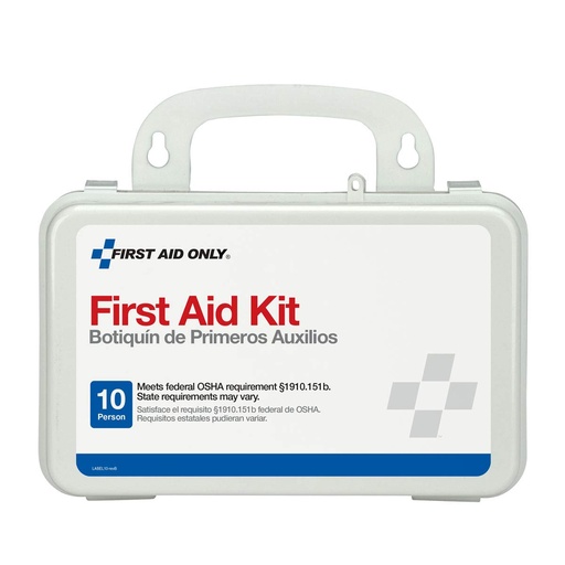 [BRSWIYY2AR7GEFDY] First Aid Only 6060 All-Purpose 10-Person Emergency First Aid Kit for Business, Worksite, Home, and Car, 57 Pieces
