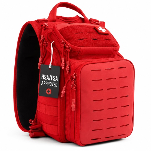 [BRSRO2T5BAJR4YI4] My Medic Recon PRO - HSA FSA First Aid Kit - 250+ First Aid and Survival Essentials, Supplies, & Must Have IFAK for Home, Car, Office or Business - Red