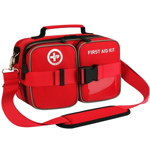 [BRSREAD4CQFAYHT4] 516 Piece First Aid Kit for Car, Travel & Home, FSA Eligible HSA Items - Large Professional Waterproof Compact Labeled Emergency Kit with Molle Shoulder Strap for Camping, Hiking & Survival