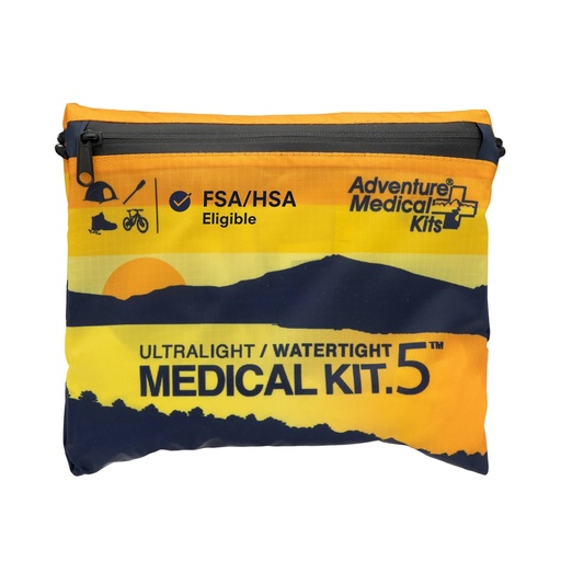 [BRSRABD7CMGQ2YD7] Adventure Medical Kits Ultralight/Watertight Medical Kit .5, (2 Person) | Features Waterproof DryFlex Inner Bag with Bandages, Gauze & Medications for Wound Care, Plus Moleskin for Blister Relief