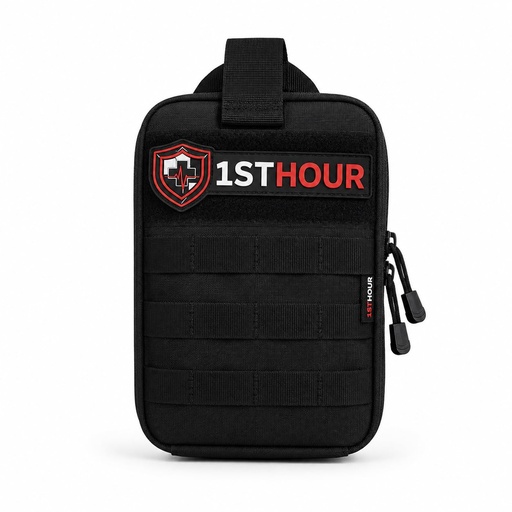 [BRSRABALBEFRSCLO] 1STHOUR Trauma First Aid Kit, 82 Piece Emergency Medical Kit | Tourniquet, Israeli Bandage, Chest Seal, Bleeding Control Supplies, For Car, Truck, Home, Camping & Outdoor Emergencies