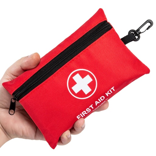 [BRSROEIPO55BGCTH] Atickyaid Mini First Aid Kit - 140 Piece Small First Aid Medical Kit for Car, Home, Office, Travel, Camping, Sports, Outdoor, School - Emergency First Aid Supplies and Survival Kit