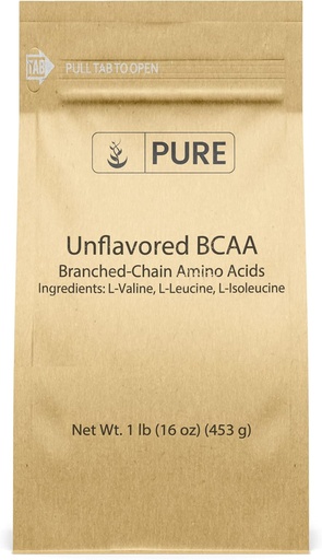 [BRSWGHAZCBYAO2TF] Ingredientes originales puros Unflavored Instantized BCAA (1lb) Polvo, Cadena ramificada Aminoácidos esenciales, Suplemento
