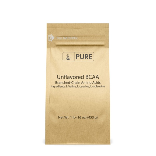 [BRSWGHAZCBYAO2TF] Pure Original Ingredients Unflavored Instantized BCAA (1lb) Powder, Branched Chain Essential Amino Acids, Supplement