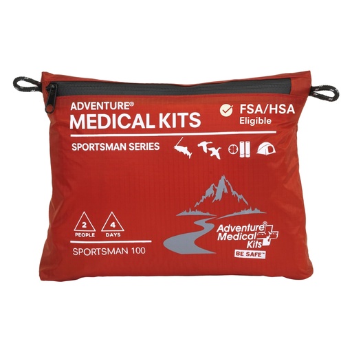 [BRSWGAQPOIOWY3IY] Adventure Medical Kits Sportsman Series Medical Kit - 100 - First Aid Kit for Camping, Hiking, Hunting & More - For 2 People for 4 Days - Includes Bandages, Medicine, Guide Book & More | Compact Trauma-Ready Kit Includes Hospital-Quality Bandages, Medications & a Wilderness First Aid Guide Book