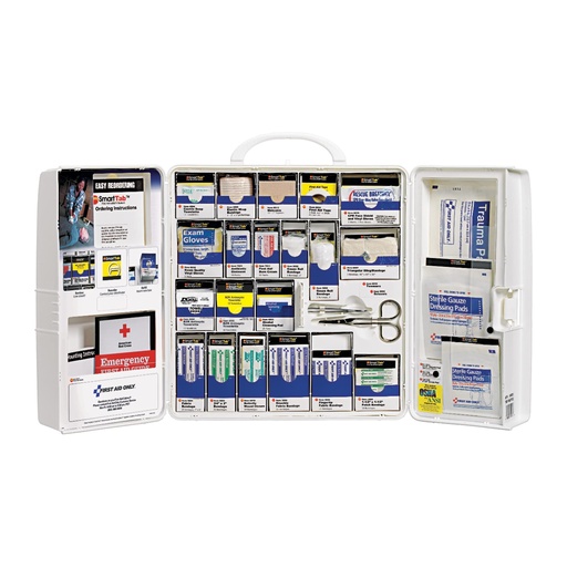 [BRSWIZQMOEABSHLO] First Aid Only 1001-FAE-0103 Large SmartCompliance First Aid Kit, 209 Pieces, OSHA Compliant, Plastic Case