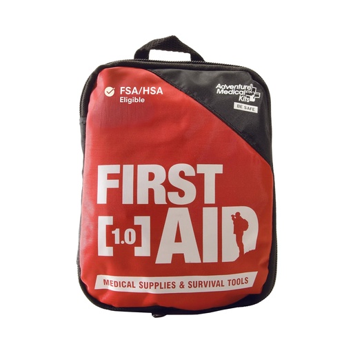 [BRSWIYACOV7WAYD6] Adventure Medical Kits Adventure First Aid Kit 1.0 | Includes Wide Elastic Bandage for Fractures & Sprains, Plus Medications for Pain, Inflammation & Common Allergies