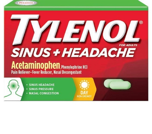 [BRSWIF37A4FR43DO] Tylenol Sinus Plus Headache Daytime 24 Caplets (6 Pack)