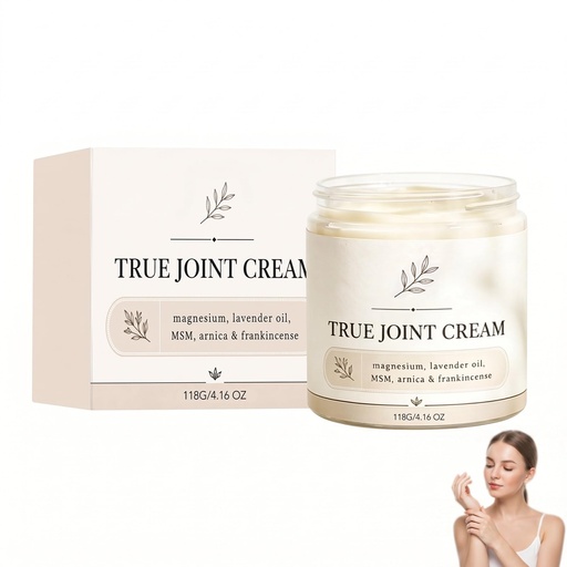 [BRSRYZANCUFGGFY2] Outfield Organics True Joint Cream – Magnesium,MSM,Arnica,Frankincense & Lavender Oil,Soothing Massage for Knees,Shoulders,Back,Non-Greasy,4 oz