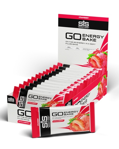 [BRSW2YALPMHGKDLL] SiS GO Energy Bakes - High-Carbohydrate Bar - 30g Dual-Source Carbohydrates - 2:1 Glucose to Fructose Ratio - Sports Nutrition Energy Bar - Strawberry Flavor - 12 Count